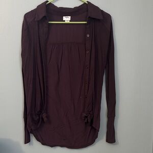 Daytrip Dark Purple Button-Down Shirt